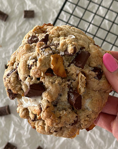 Jumbo Oatmeal Chocolate Salted Marshmallow Cookies Recipe